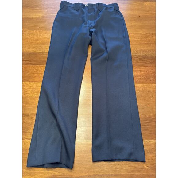 Size 34 Mesquite Western West Pearl Snap Pants Made In USA Vintage Texas Blue - Picture 1 of 11